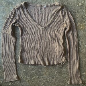 caramel long sleeve top